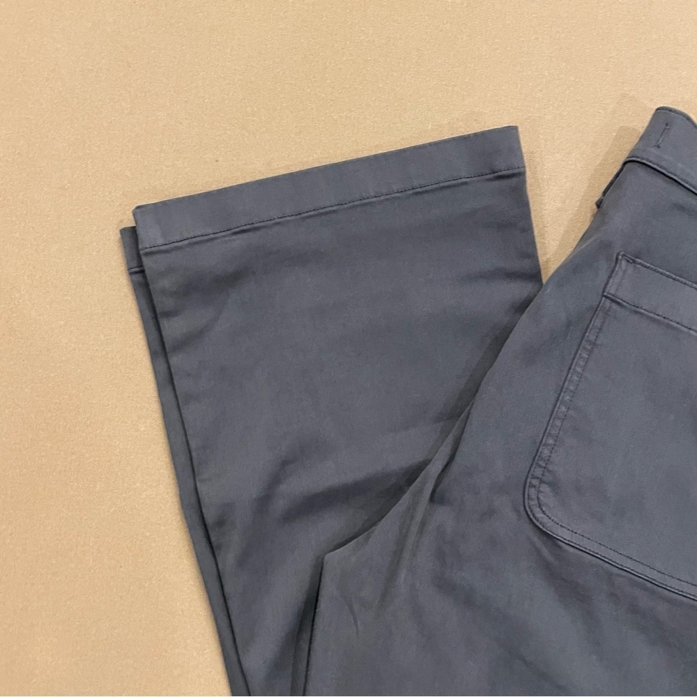 Madewell Kick Out Crop Pants Garments Dyed Sateen Dark Pavement Size 33 NWT - Picture 3 of 15